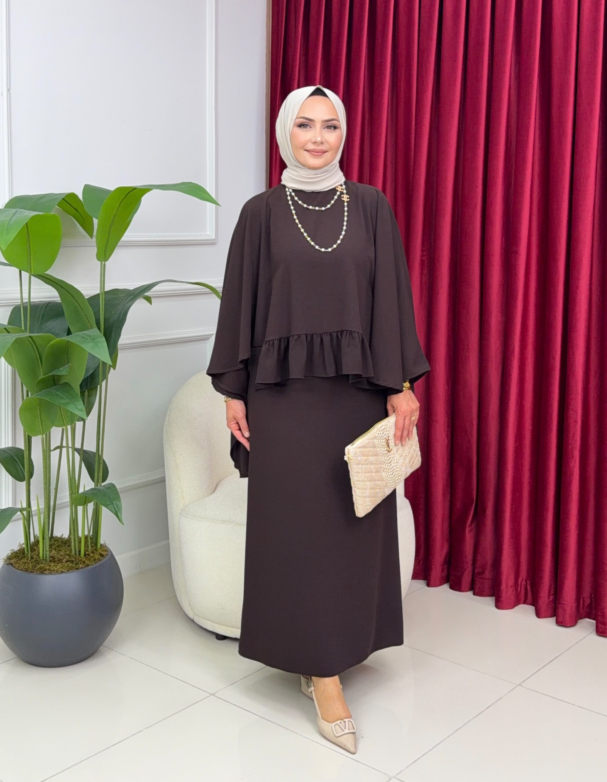 Lola Pelerinli Etekli
